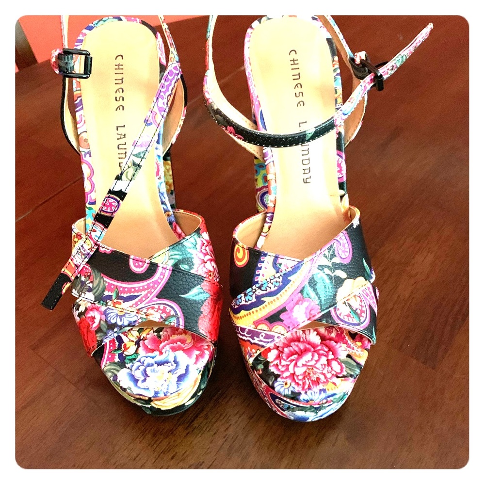 Retro platforms worn one time